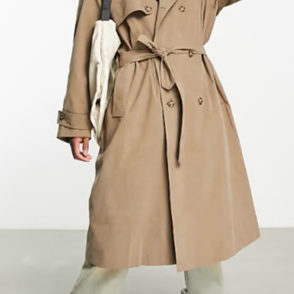 ASOS Jackets & Blazers - ASOS Cotton Oversized Trench Coat